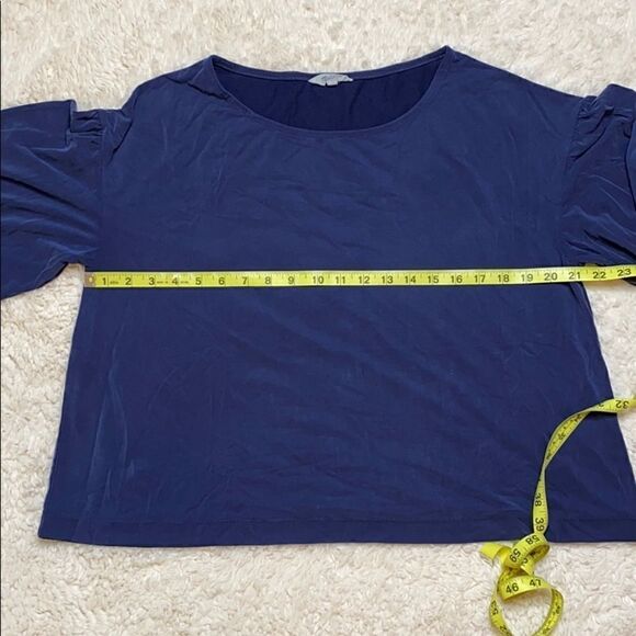 Madewell Long Sleeve navy balloon sleeve size Large - Picture 10 of 14